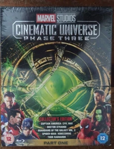 Marvel Studios Cinematic Universe Phase-3 Part-1 [Blu-Ray] [Region Free] NEW - Picture 1 of 2
