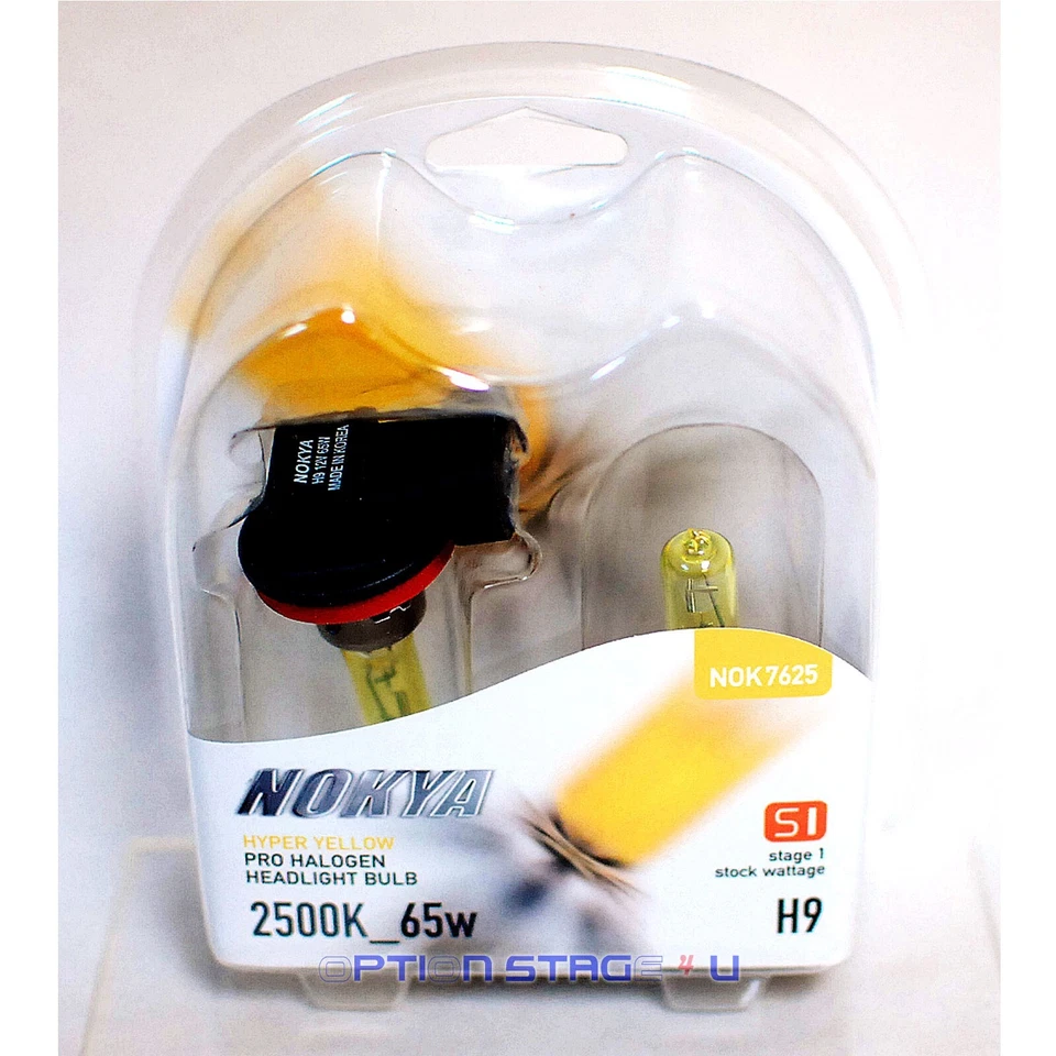 Nokya H9 65W Hyper Yellow Stage 1 Headlight Halogen Light Bulb NOK7625 - Image 1 of 1