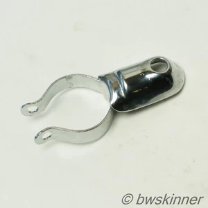 REG 376 Bicycle Frame Pump Clip. Chrome. NOS. - Picture 1 of 2