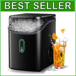 Chewable Ice Maker - 34 lbs/24H Output, Perfect for Iced Drinks & Refreshments - Imagen 1 de 7