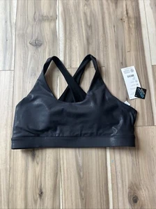 NWT MPG Black Shimmer Whitney Sports Bra Run Train High Impact Wire Free XL - Picture 1 of 4