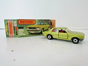 VTG 1978 LESNEY MATCHBOX #75 FORD CORTINA  GREEN 1979  DIECAST BOXED ENGLAND  H3 - Picture 1 of 7