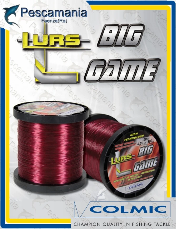 Monofilo Giapponese Colmic Lurs Big Game mt.800 - Immagine 1 di 1