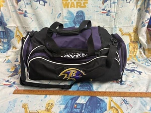 NFL Baltimore Ravens Duffel Gym Cleat Equipment embroidered Bag with Strap - Picture 1 of 4