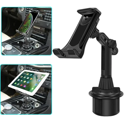 Car Cup Holder Cellphone Mount Stand for 4.7"-12.9" Samsung iPhone iPad Tablet - Image 1 of 4