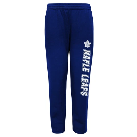 Outerstuff Toronto Maple Leafs NHL Boys Youth (8-20) Post Game Fleece Pant, Blue Cover