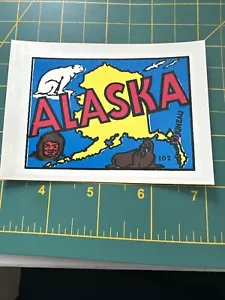 Alaska Vintage Baxter Lane Car Travel Water Sticker Decal - Picture 1 of 2