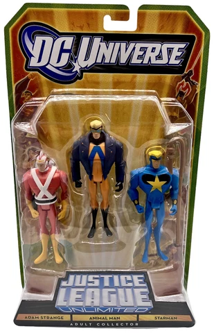 DC Universe Justice League Unlimited Action Figure 3 Pack Starman Animal Man Cover