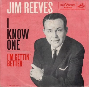 Jim Reeves – I Know One 1960 RCA Country VG Plays Clean - Picture 1 of 3