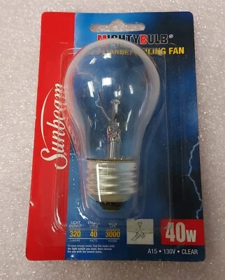 '1 PEÇA' - RAIO DE SOL A15 - ELETRODOMÉSTICO LÂMPADA PODEROSA / VENTILADOR DE TETO UPC 429312083342 - Imagem 1 de 3