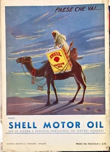 1936 PUBBLICITÀ SHELL MOTOR OIL Advertising Sorgiani - Picture 1 of 1