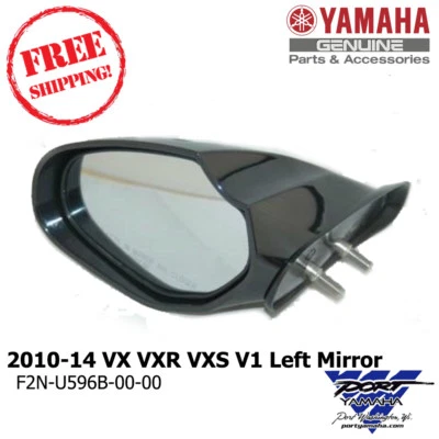 Yamaha WaveRunner 2010-2014 VX VXR VXS V1 Mirror Left Hand Cruiser Deluxe Sport Foto 1 de 3