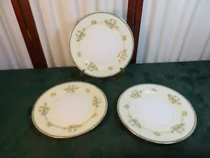 3 Beautiful Vintage Rose China Floral Designed Occupied Japan Dinner Plates - Picture 1 of 9