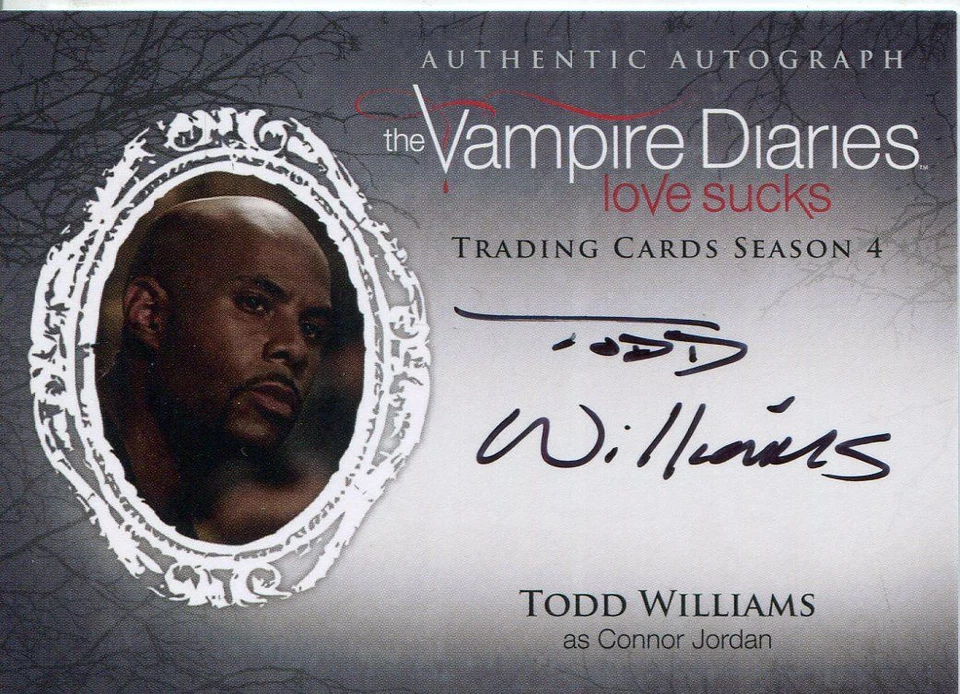 Vampire Diaries Season 4 Autograph Card TW Todd Williams as Connor Jordan - Image 1 of 1