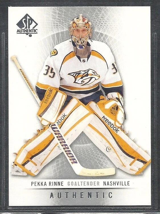 2012-13 SP Authentic Hockey - #16 - Pekka Rinne - Nashville Predators - Image 1 of 1