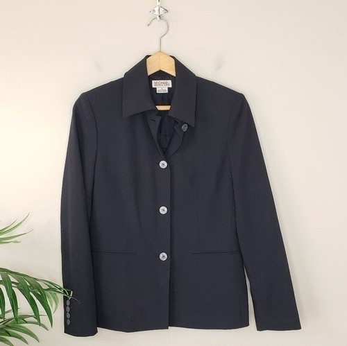 MICHAEL Michael Kors Giacca nera con bottoni donna taglia 4