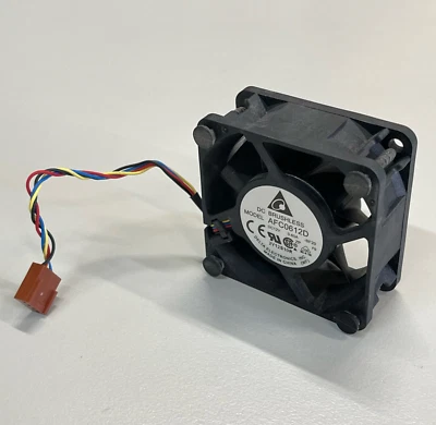 HP Compaq Elite 8300 60mm 12V 0.60A 4-Pin Cooling Fan 689376-001 DELTA AFC0612D - Image 1 of 4