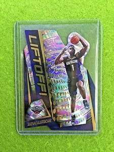 ZION WILLIAMSON PRIZM FRACTAL REFRACTOR ROOKIE CARD - 2019-20 Revolution LIFTOFF - Picture 1 of 12