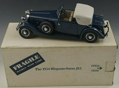 DANBURY MINT 1934 HISPANO-SUIZA J12 CAR 1:24 SCALE DIE CAST MIB #3 - Image 1 of 4