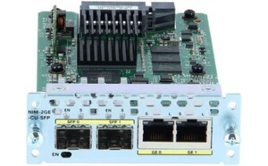 Cisco NIM-2GE-CU-SFP 2-Port Gigabit Ethernet WAN Network Interface Module - Picture 1 of 1