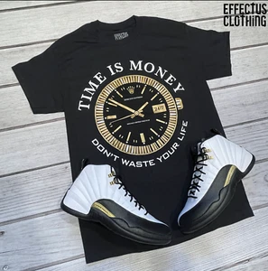 Tee to match Air Jordan Retro 12 Royalty. Time Tee - Picture 1 of 5