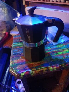 Pedrini Espresso Single Serving Stove Top Percolator Coffee Maker - Black - Picture 1 of 5