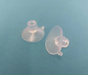 Ventosa de ventana de PVC transparente 25 mm / perchas para decoración de Navidad - Imagen 1 de 5