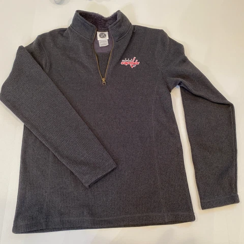 NHL Washington Capitals Men's 1/4 Zip Sweater Pullover Sweatshirt Small Hockey Cover