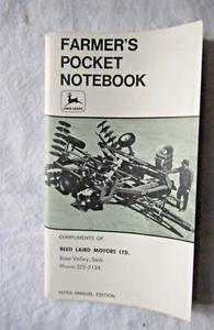 1973 John Deere Farmers Pocket Book Notebook 107th Annual Edition - Bild 1 von 3