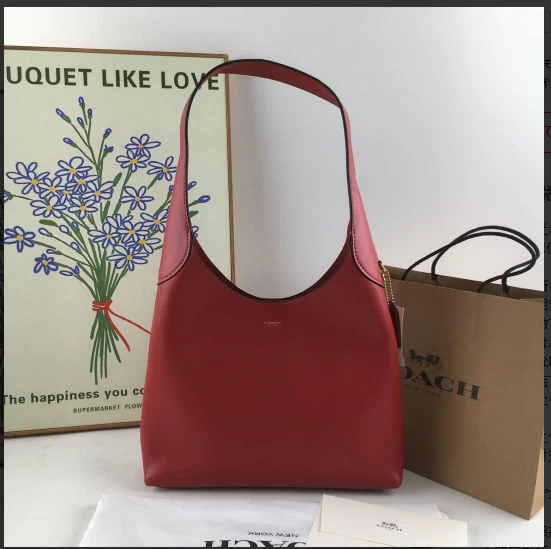 COACH Black Brooklyn Shoulder Bag 28 Half Moon Bag CU068 Hand bag Japan DDU