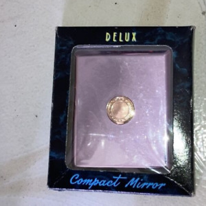 DELUX COMPACT MIRROR - HANDY & TRAVELING COMPACT - REG & DBL MAGNIFIED