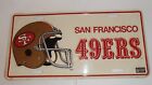 Vintage San Francisco 49ers License Plate Embossed Metal Tag Sign 6" x 11.75"
