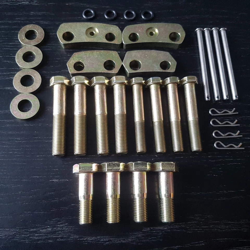 M16 Caliper Spacers Kit PLUS Caliper Bolts Vented Disc Ford Escort MK1 MK2 Capri - Image 1 of 1