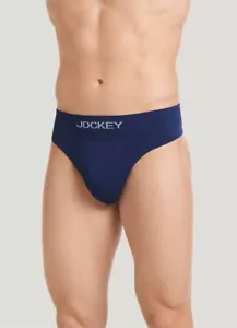 NWT Jockey Form Fit Men’s Modal Thong Underwear - Size S - Blue - Picture 1 of 4