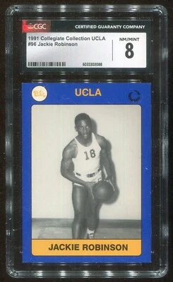1991 UCLA Collegiate Collection Jackie Robinson #96 CGC 8 NMT - Image 1 of 2