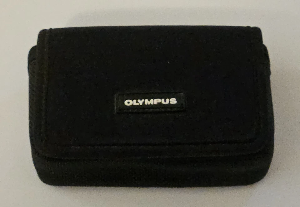 Estuche de lona negro bolsa cámara foto Olympus FE-4020 Foto 1 de 3