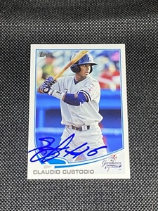 Claudio Custodio Yankees Signed Auto 2013 Topps Pro Debut Card #133 ~ COA - Picture 1 of 3