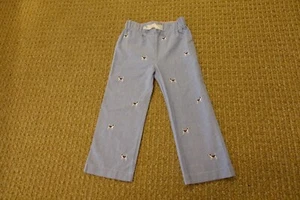 4T - 5T Boy MUD PIE pants, embroidered dogs - EUC - Picture 1 of 5