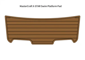 Plataforma de natación MasterCraft X-STAR almohadilla de escalón bote espuma EVA imitación teca cubierta alfombrilla - Imagen 1 de 22