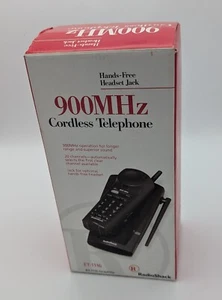 New NOS RadioShack ET-1116 900 MHz Cordless Home Work Telephone Graphite 43-1116 - Picture 1 of 4