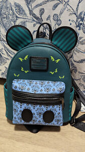 Disney Parks Haunted Mansion Loungefly Mini Backpack  50th Anniversary
