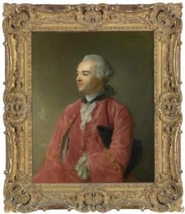 Handmade Old Master-Art Antique Oil Painting Portrait gentleman on canvas - Picture 1 of 2