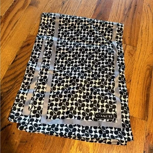 Coach Seidentuch einfarbig gemustert - Bild 1 von 2