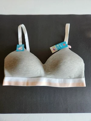 NWT Hanes Signature Wireless L+ Womens Bra 36DD 38DD Gray Natural Lift - Image 1 of 4