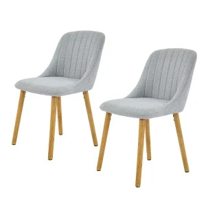 2* Dining Chairs Modern Upholstered Kitchen Chairs With Ergonomic Back Support - Image 1 of 4