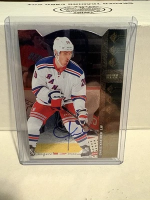 2012-13 SP Authentic Chris Kreider Retro Die-Cut Auto - Image 1 of 2