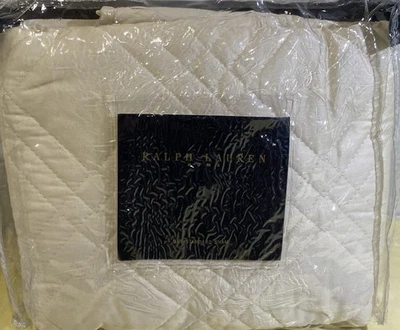 Ralph Lauren Anne Marie Sand Dune Acolchado Satén ESTÁNDAR Almohada Falsa 20x28 NUEVO Foto 1 de 4