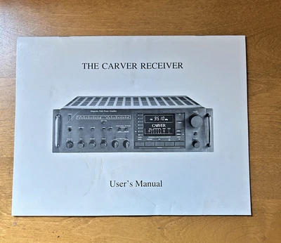 Modelo Carver The Carver Receptor Propietario / Manual de Usuario *Original* Foto 1 de 2