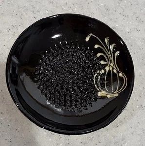 Vintage Spanischer Knoblauch Ingwer Reibe Schale handbemalt EA Elaboracion Rupi 1980 - Bild 1 von 4