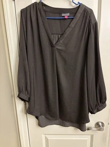 Vince Camuto Black Blousson Sleeve Blouse Size 3XL - Picture 1 of 7